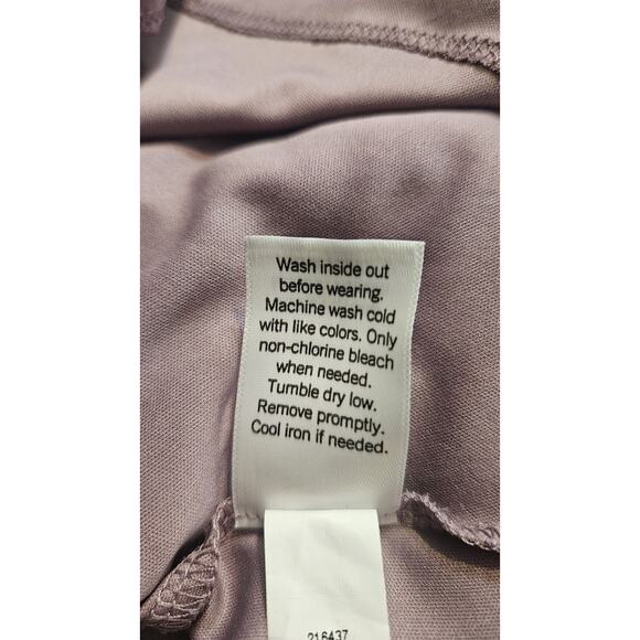 Lauren Conrad Womens XL Blouse Purple Floral Sheer Overlay Lined Keyhole Button - Picture 10 of 10